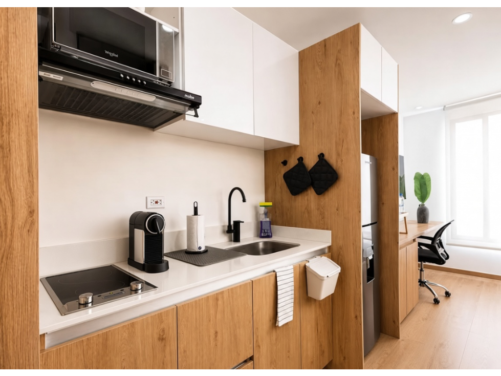 APARTAESTUDIO EN VENTA, ESTRENAR (RENTAS CORTAS - INVERSIÓN) — foto 3