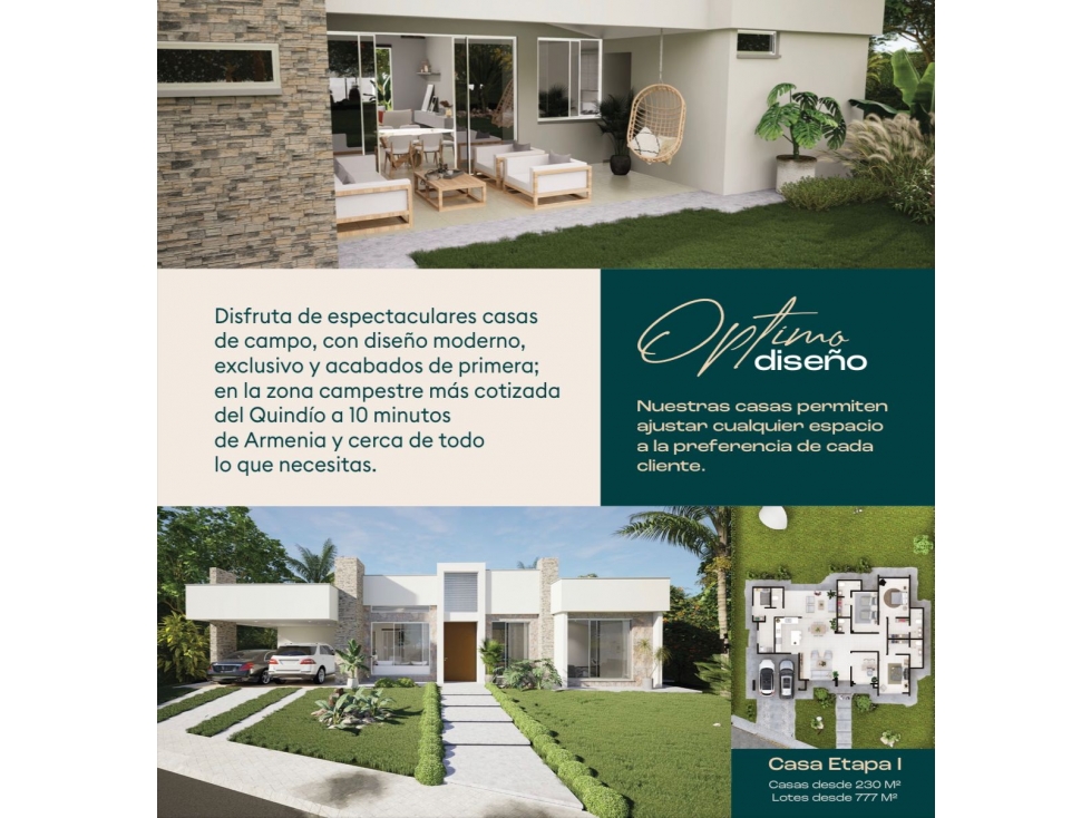 CASAS CAMPESTRES SOBRE PLANOS EN VENTA - SECTOR EL CAIMO TIPO 1 — foto 5