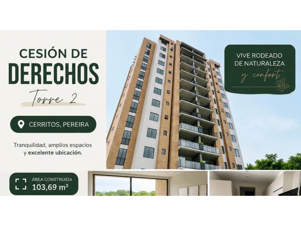 SE VENDE CESION DE DERECHOS DE APARTAMENTO