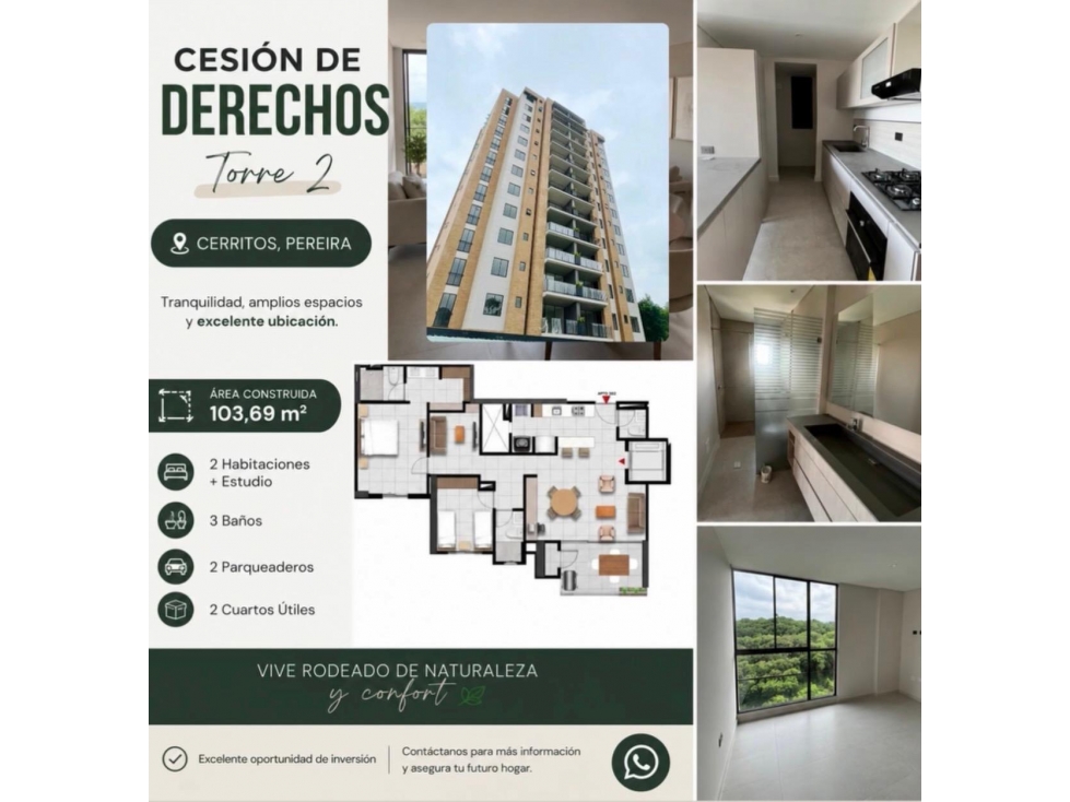 SE VENDE CESION DE DERECHOS DE APARTAMENTO — foto 2