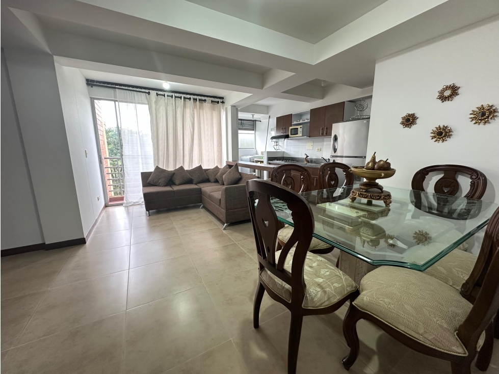 SE RENTA APARTAMENTO AMOBLADO EN EL NOGAL- PEREIRA