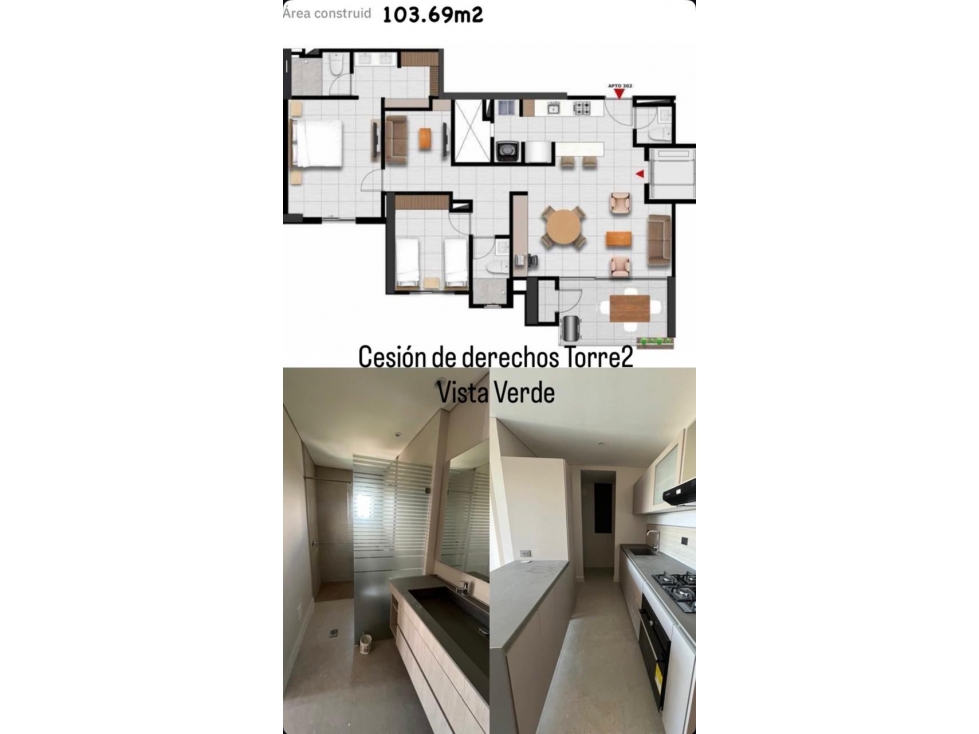 SE VENDE CESION DE DERECHOS DE APARTAMENTO — foto 3