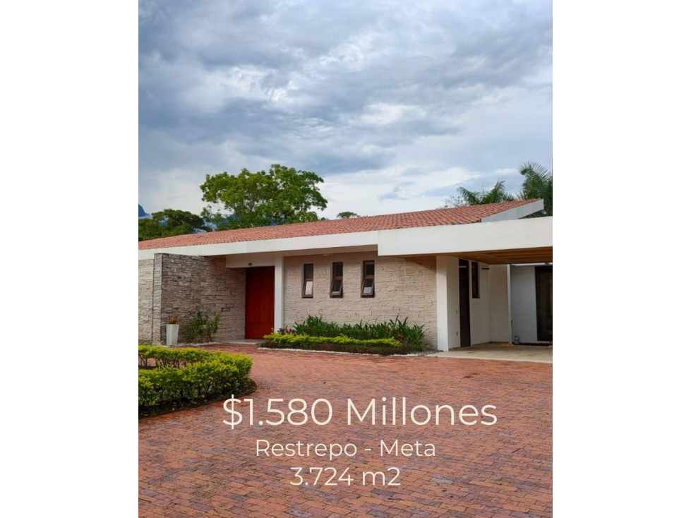 CASA CAMPESTRE EN VENTA COND SANTA TERESITA CERCA A VILLAVICENCIO - 1