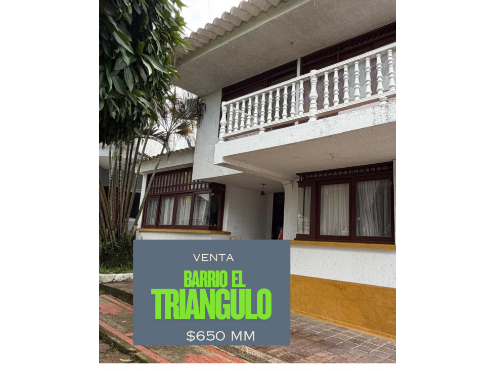 VENTA CASA B.EL TRIANGULO VILLAVICENCIO-META