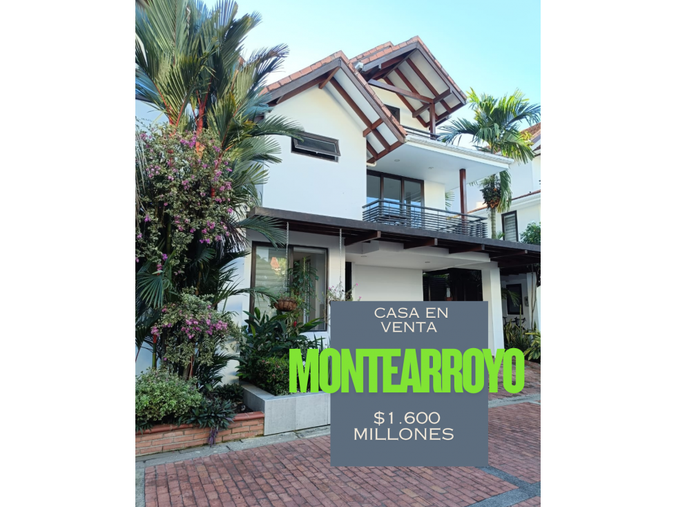 LINDA CASA EN VENTA EN MONTEARROYO VILLAVICENCIO