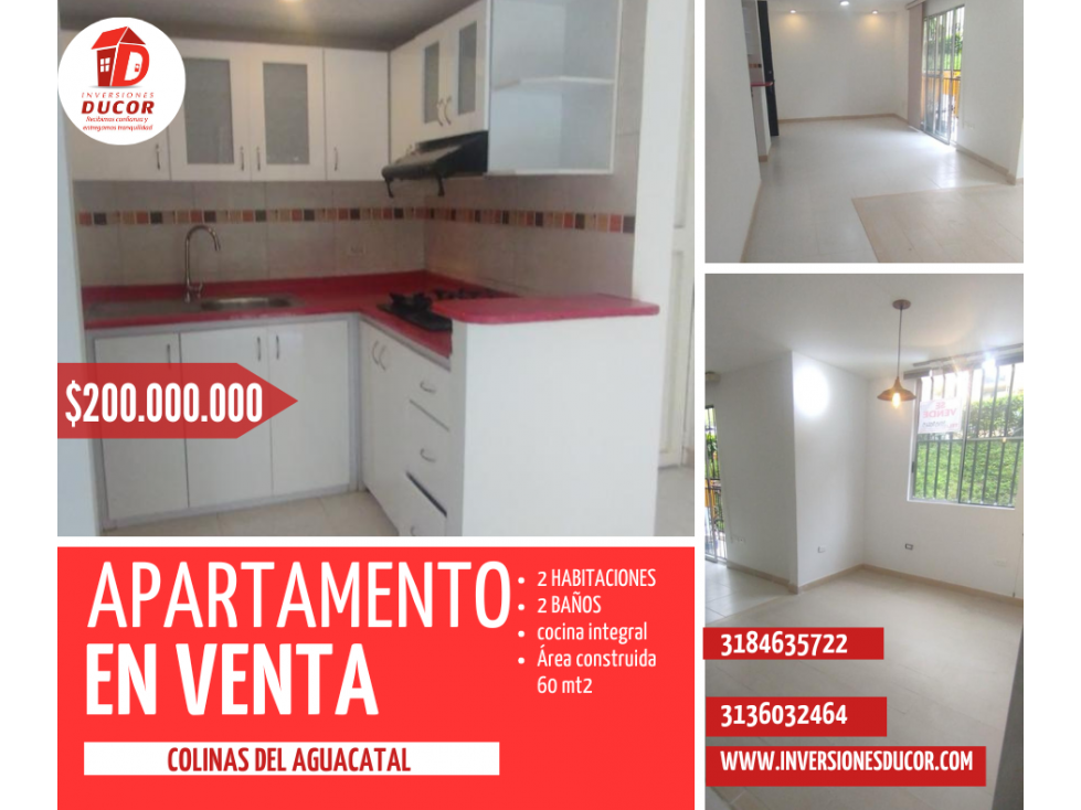 Se vende apartamento en Aguacatal