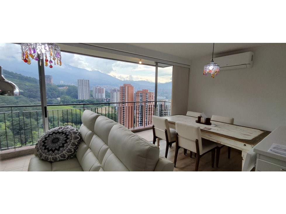 APARTAMENTO AMOBLADO EN PISO 27 CON VISTA PANORÁMICA SABANETA
