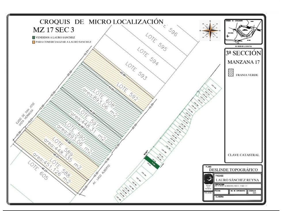 3 TERRENOS EN VENTA CON VISTA AL LAGO TEQUES "LAU" - 5