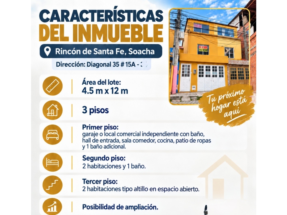 VENTA DE CASA SOACHA-RINCÓN DEL SANTAFÉ - 4