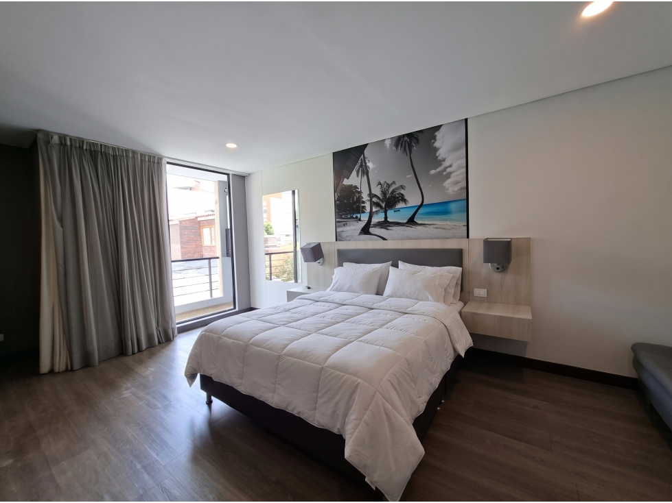 APARTAESTUDIO CON BALCON EN RENTA AMOBLADO SANTA BARBARA CAV — foto 4