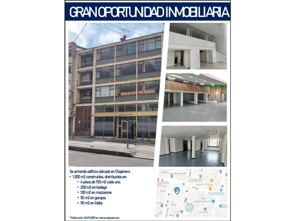 Edificio en venta Chapinero KS