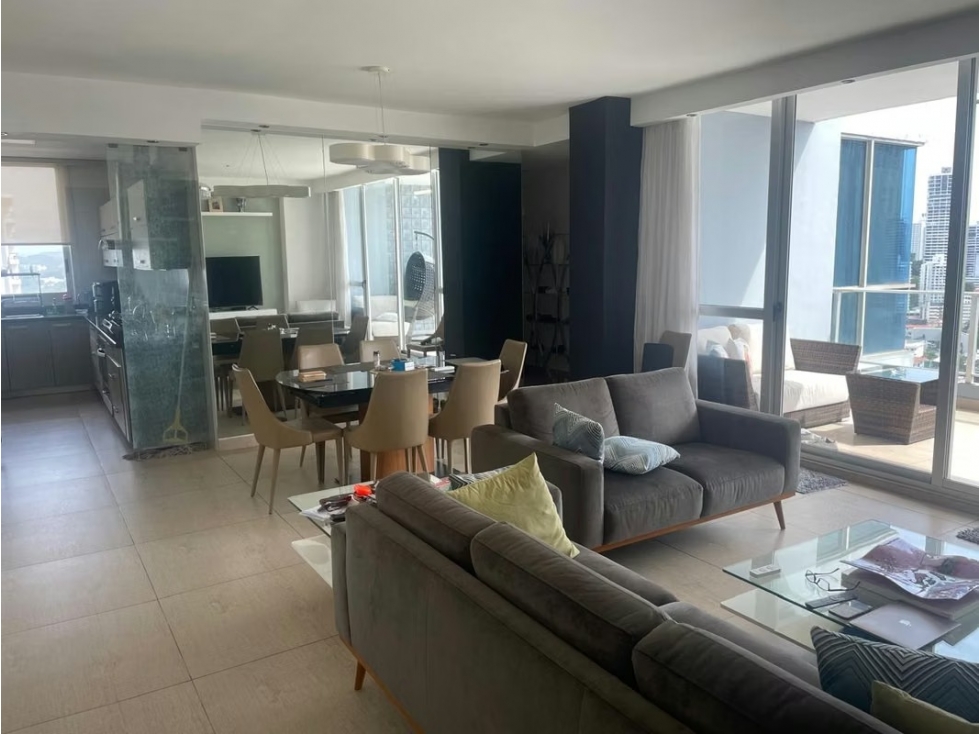 Apto Amoblado en Piso Alto con Vista al Mar y Ciudad 2 Rec + CBE — foto 2