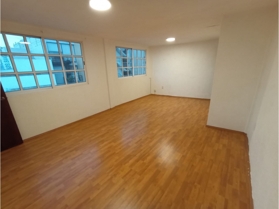 Renta Oficina Área Abierta 1 Medio Baño Calle Amores Col. Del Valle - 1