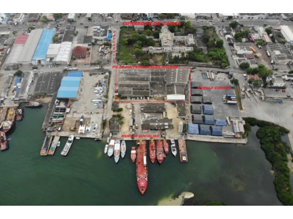 VENTA LOTE PORTUARIO Y BODEGA -SECTOR INDUSTRIAL DEL BOSQUE-CARTAGENA