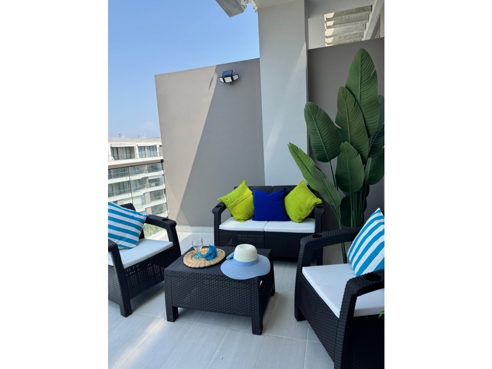 VENTA APTO USO MIXTO, AMOBLADO, SERENA DEL MAR- CARTAGENA- COLOMBIA — foto 5