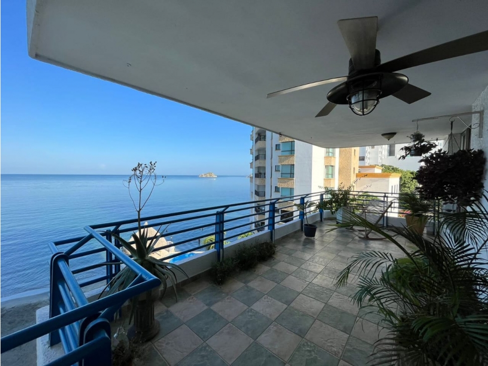 Apartamento vista al mar primera línea de playa Rodadero Sur - 005 R — foto 2