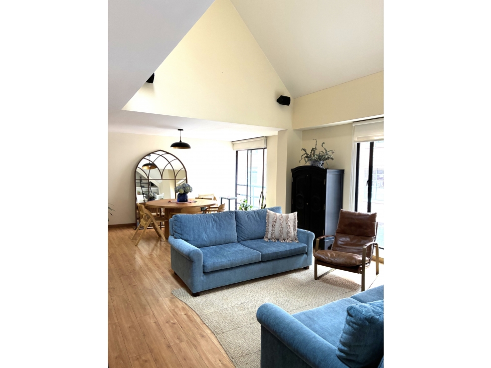 Fabuloso apartamento AMOBLADO con terraza en arriendo en chico - 3