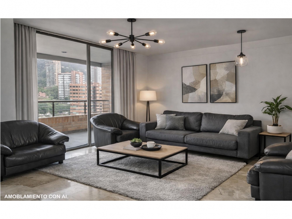 Venta apartamento Medellín poblado tesoro vista panorámica rebajado — foto 3