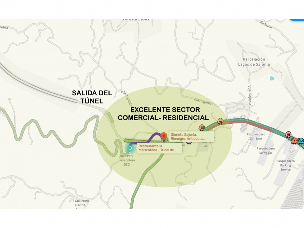 Venta Lote comercial residencial túnel Variante Sajonia borde vía — foto 4