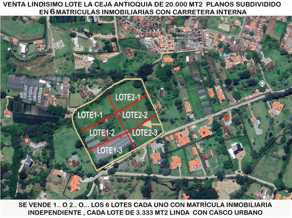 Venta lote plano antioquia la ceja semi urbano comunidad — foto 2