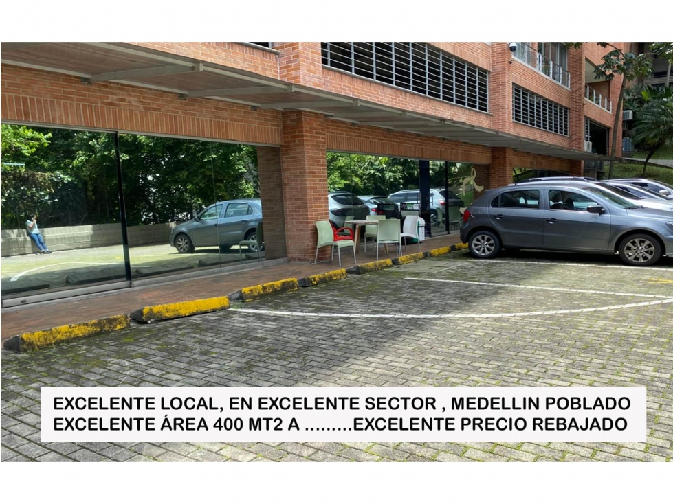 venta local Medellin poblado 400 mt2 oportunidad ganga renta 400 m2