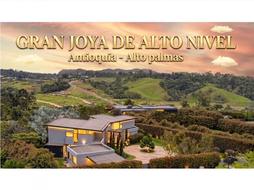 Venta casa campestre parcelación Antioquia alto palmas luxury lujo — foto 2