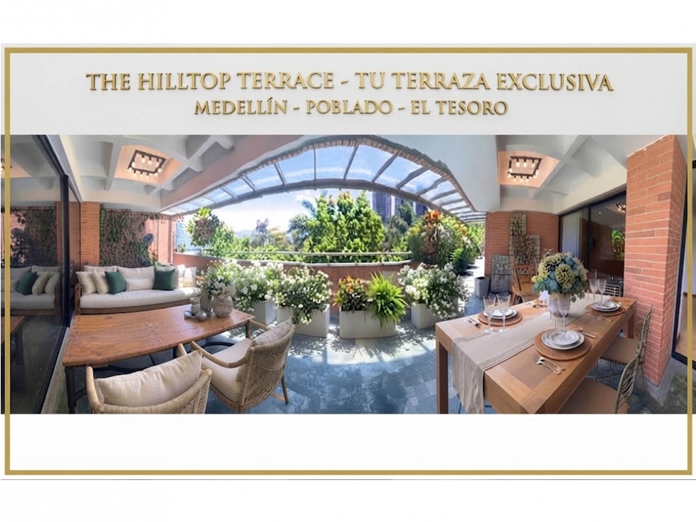 venta apartamento o casa Medellín poblado tesoro lujo terraza