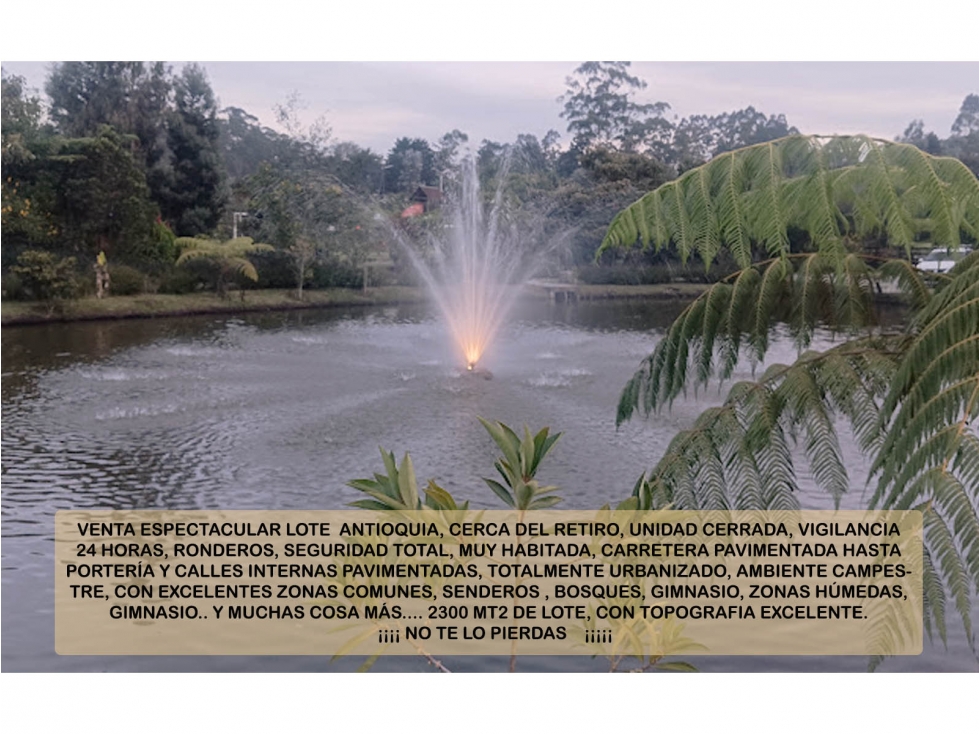 venta lote Antioquia retiro valorización parcelación lujo luxury — foto 6
