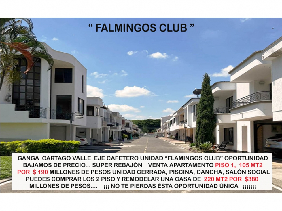Venta apartamento Cartago valle Pereira cafetero ganga regalo