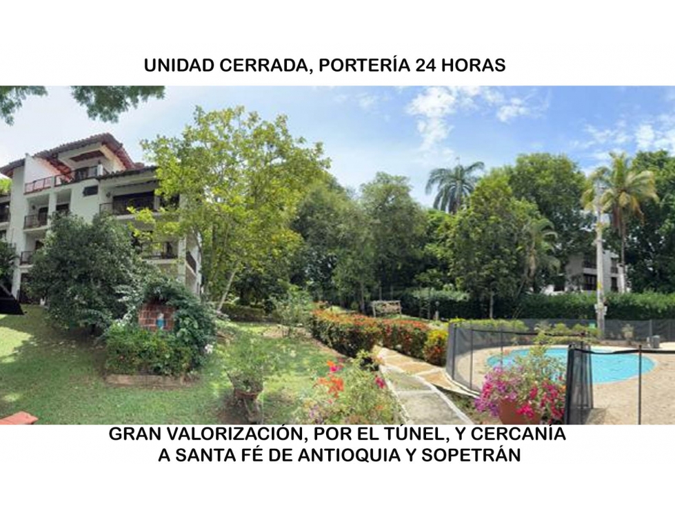 Venta apartamento Sopetrán san Jerónimo santa fe Antioquia portería