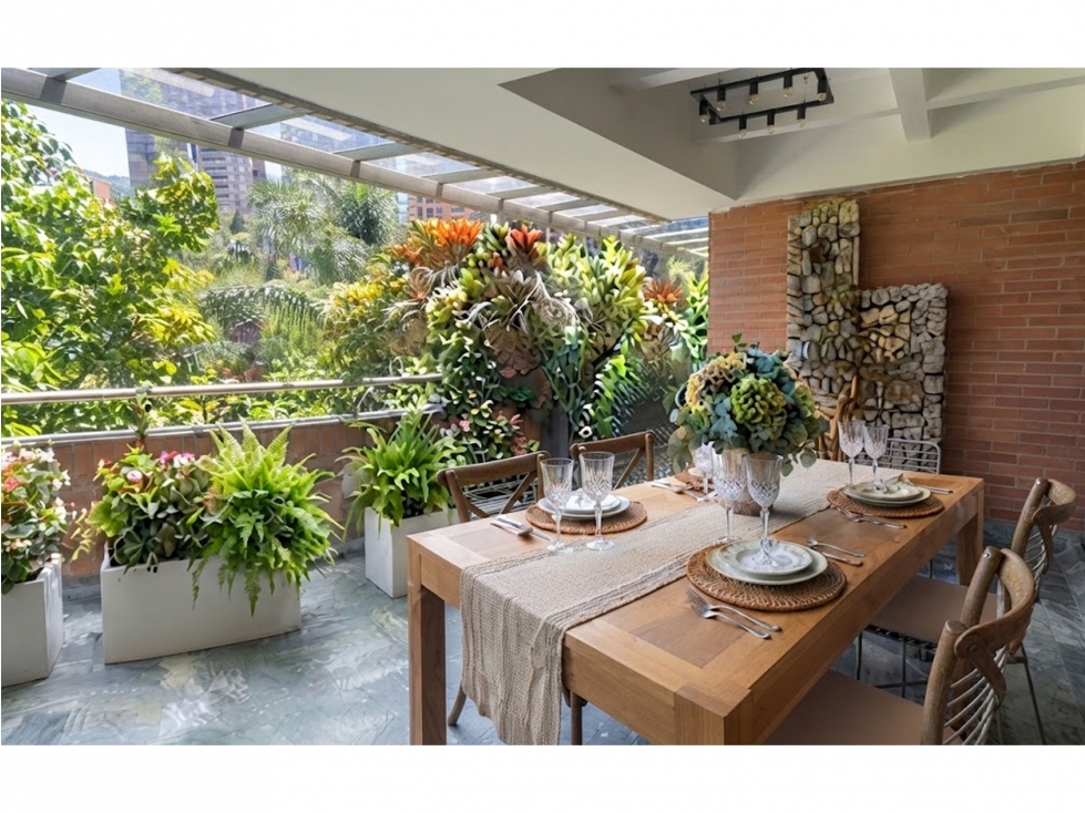 venta apartamento o casa Medellín poblado tesoro lujo terraza — foto 4