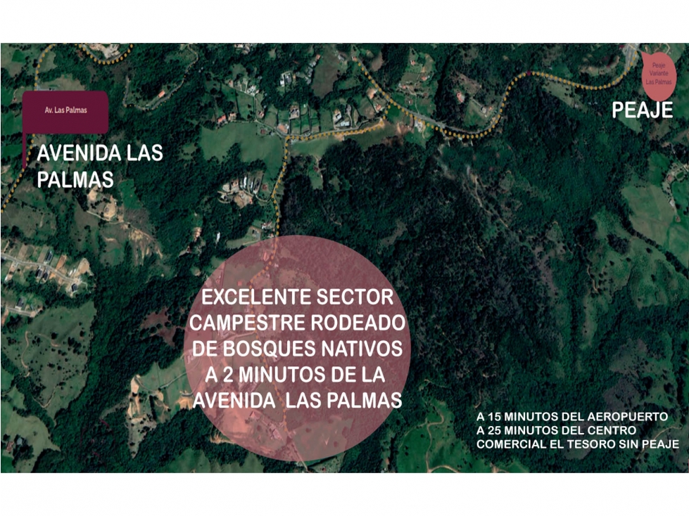 Venta lote Antioquia alto palmas variante no peaje parcelación bosque — foto 3