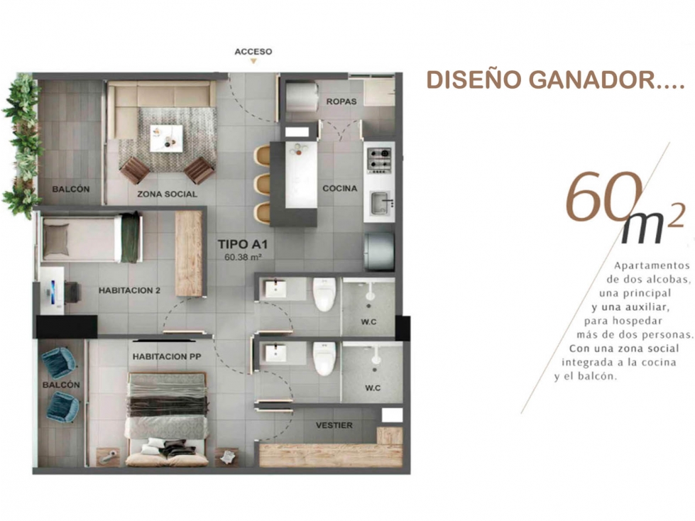 Venta apartamento Medellín poblado rentas cortas AIRBNB ESTRENAR — foto 6