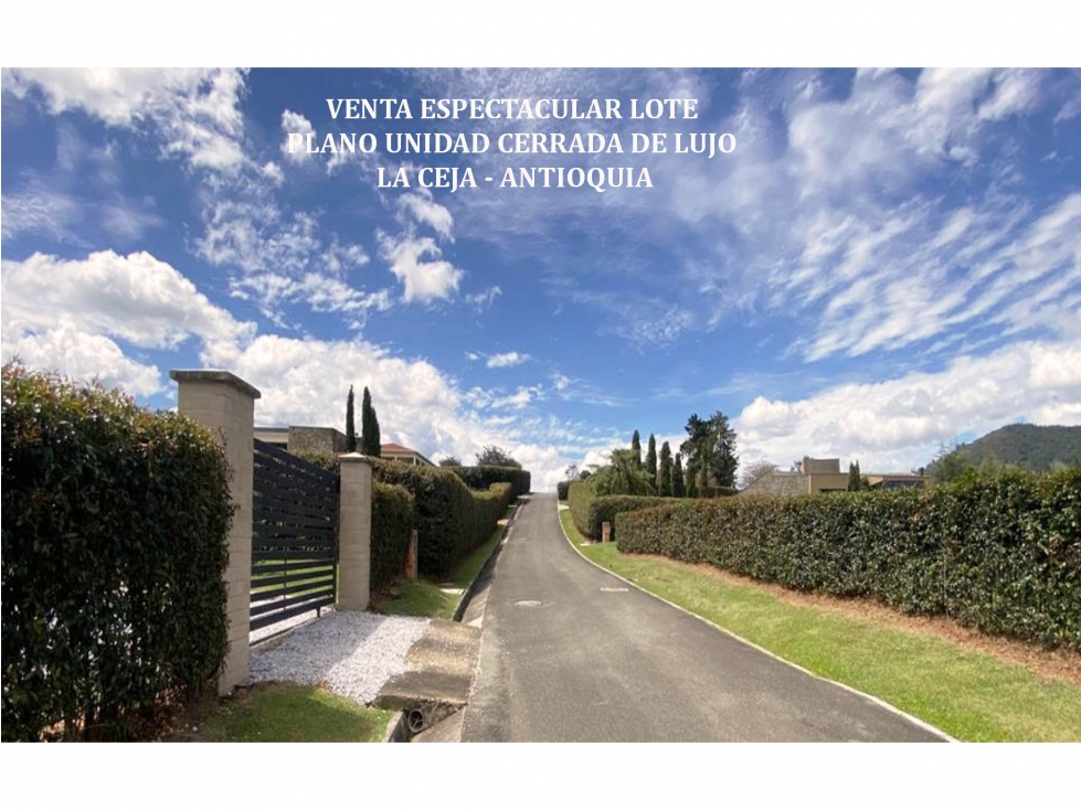 Venta Lote plano Oriente Antioqueño la ceja parcelación luxury lujo — foto 2