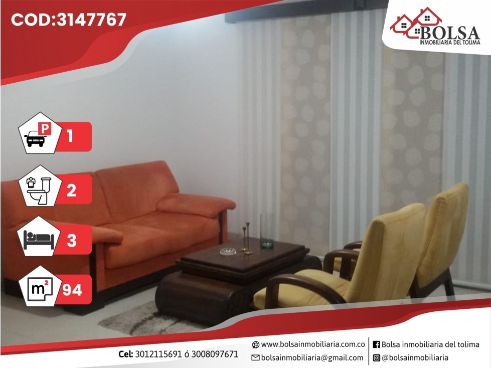 VENDO APARTAMENTO SECTOR PIEDRA PINTADA EDIFICIO ABEDULES