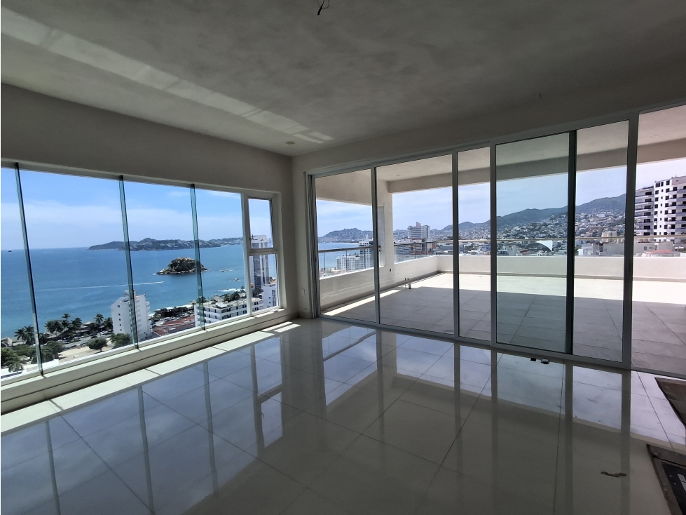 VENTA PENTHOUSE NVO 3NIV VISTA AL MAR FRACC CONDESA ACAPULCO