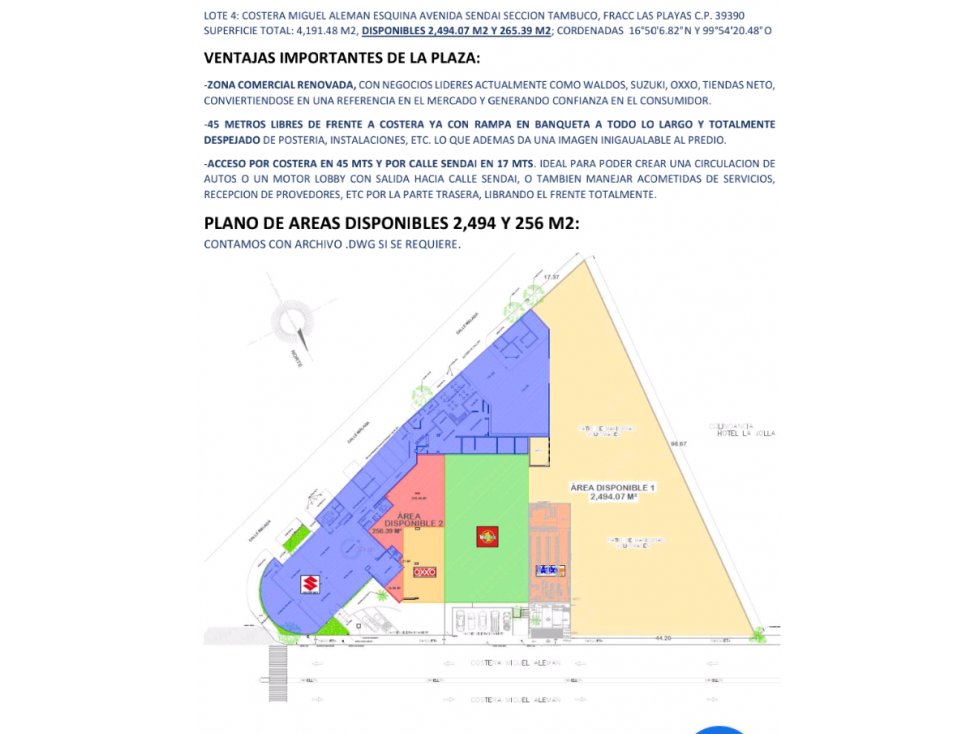 RENTA TERRENO COMERCIAL AV COSTERA FRACC LAS PLAYAS ACAPULCO - 3