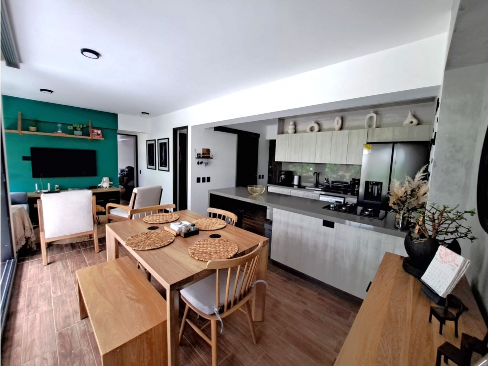 A0630. Apartamento 62 m² con terraza en unidad cerrada, El Retiro