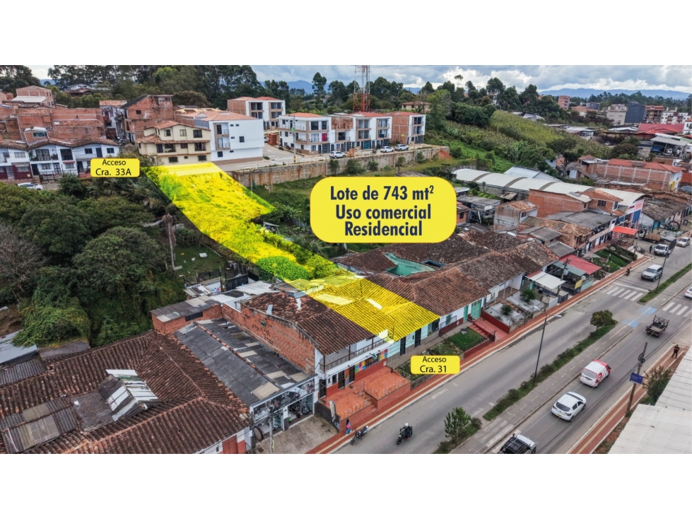 L0343.Lote con un área de 743mt2 y ubicación en el Carmen de Viboral — foto 2