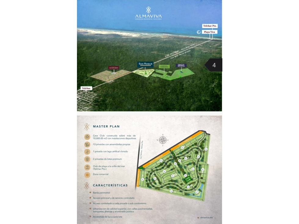 Lote en venta a 10 min. de playa en San Roque, Telchac, Yucatán - 1