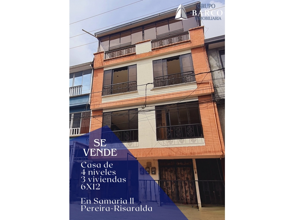 EN VENTA CASA DE 4 NIVELES EN SAMARIA II - 1