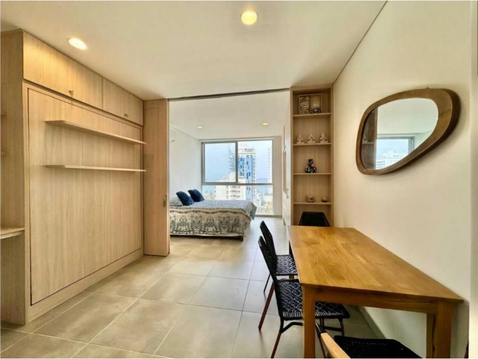 Apartaestudio amoblado en Salguero con piscina y vista — foto 4