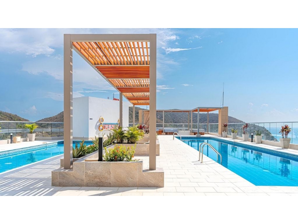 Apartaestudio amoblado en Salguero con piscina y vista
