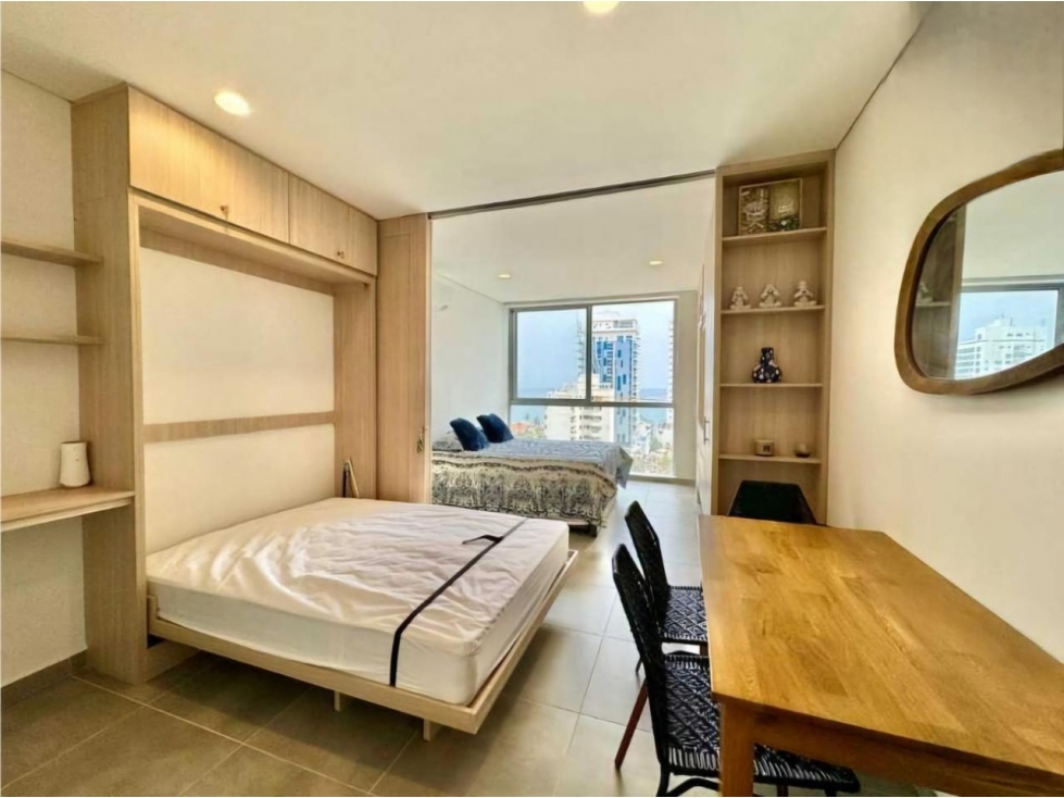 Apartaestudio amoblado en Salguero con piscina y vista — foto 6