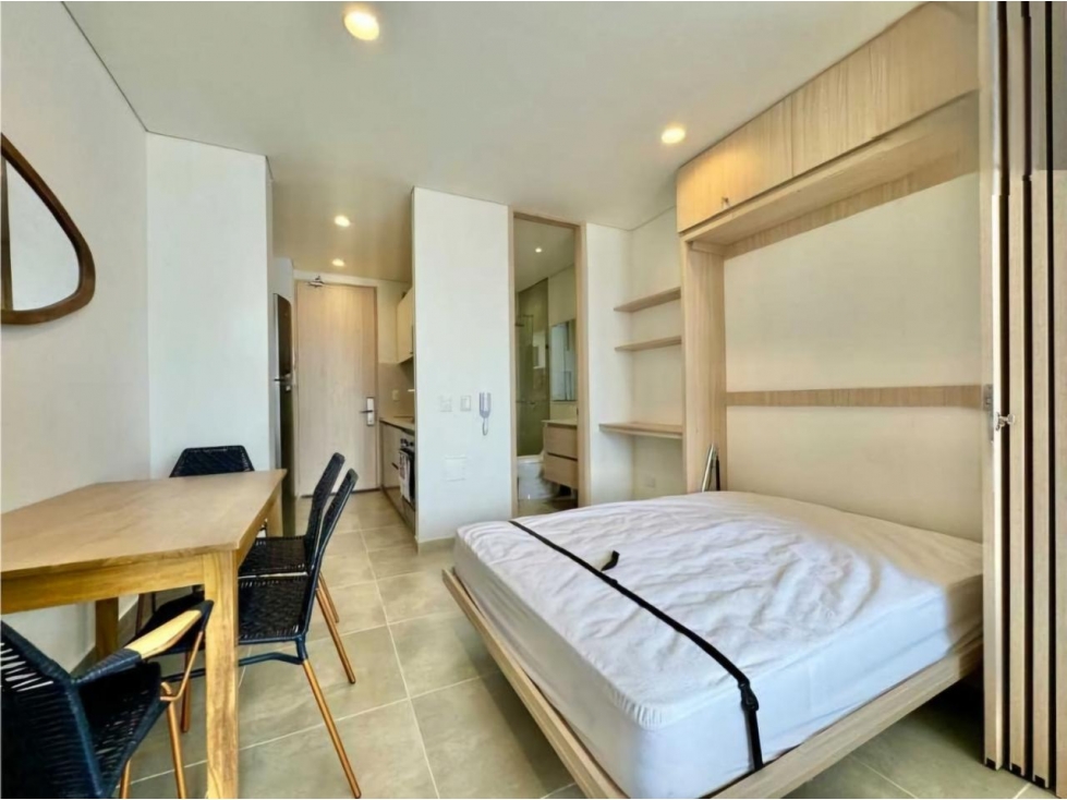 Apartaestudio amoblado en Salguero con piscina y vista — foto 5