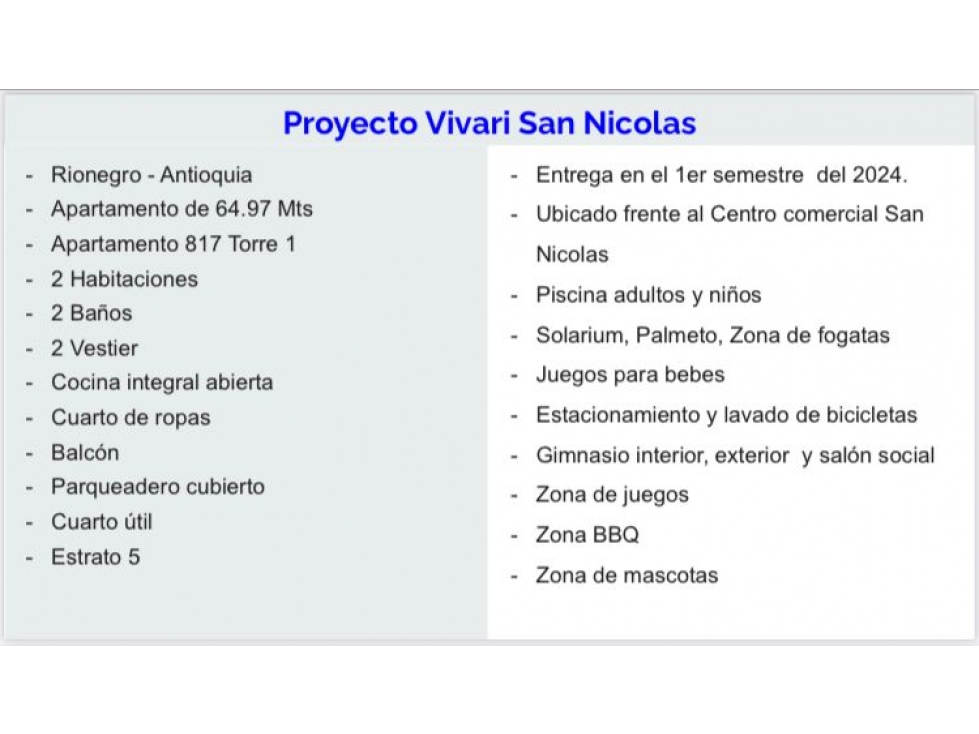 Apartamento en venta en Rionegro 65,0 m², 2 hab — foto 2