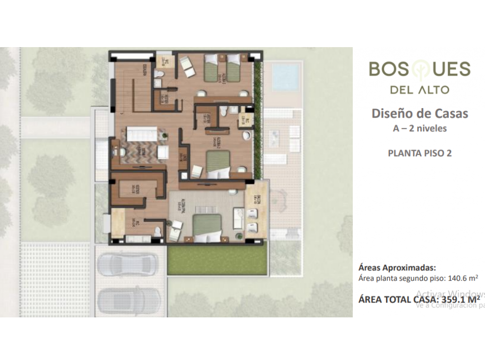 Lote en venta en parcelación Alto de las Palmas, Medellín 1.738 m² — foto 5