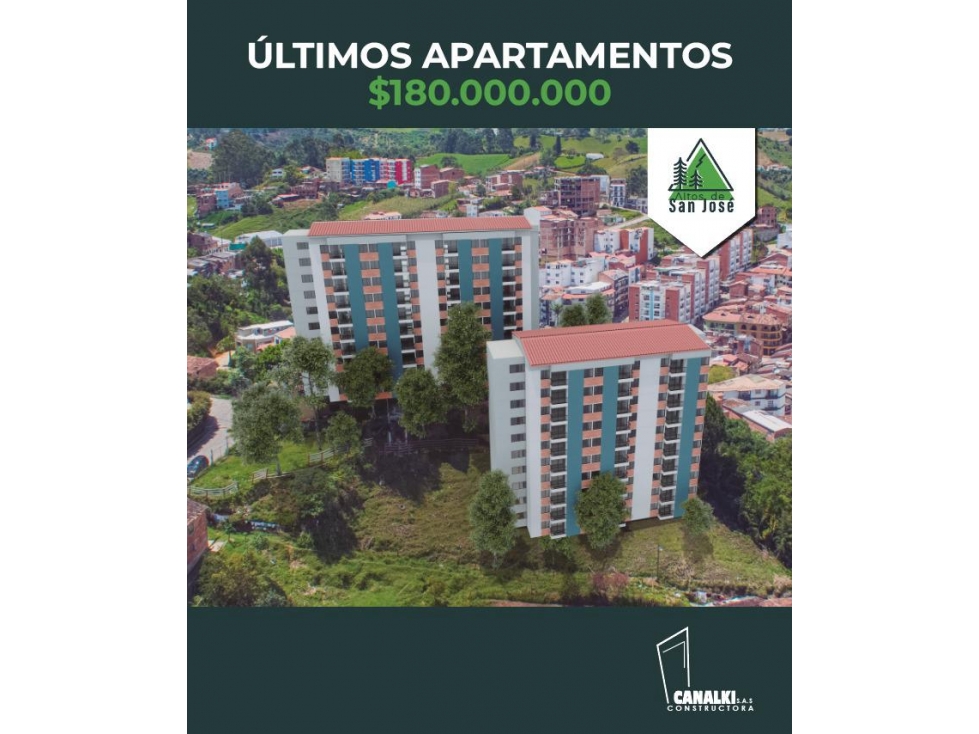Apartamento en venta en Barrio San José, Marinilla 42 m², 2 hab