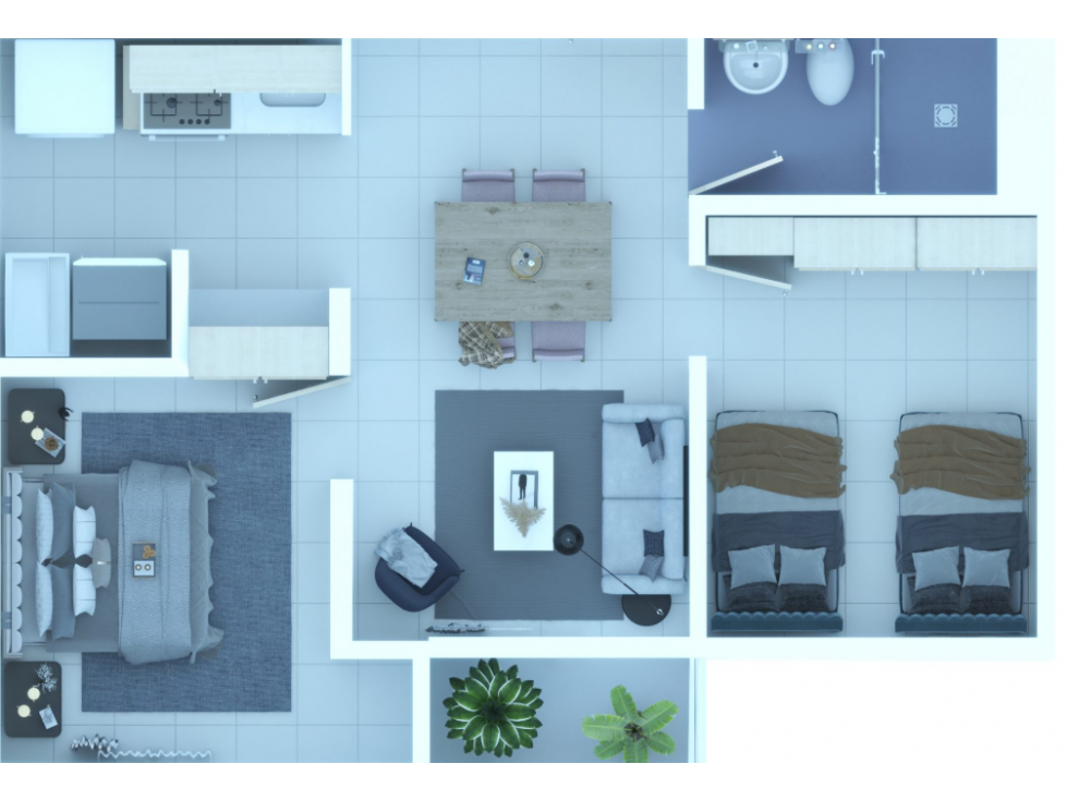 Apartamento en venta en Barrio San José, Marinilla 42 m², 2 hab — foto 3