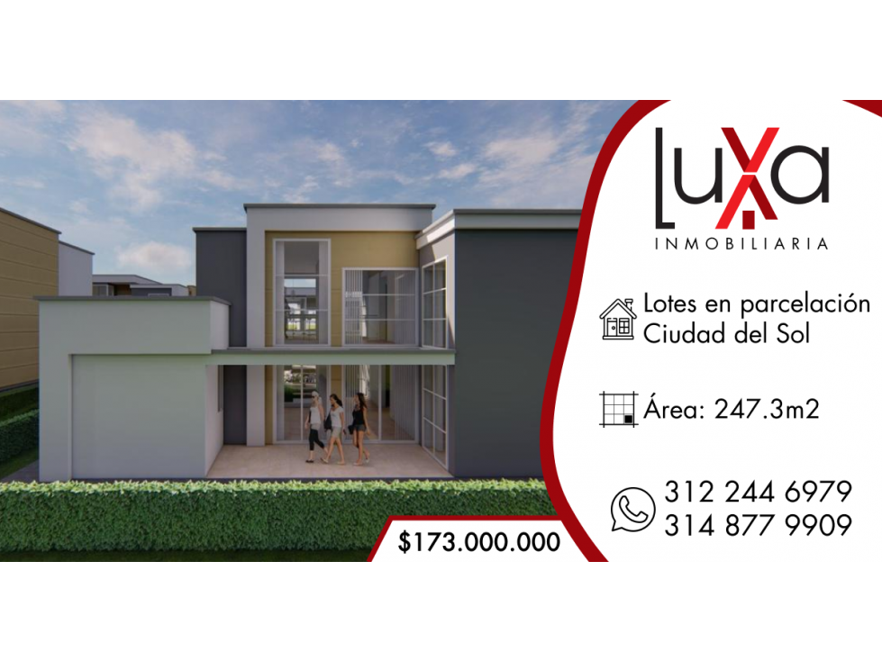 LUXA VENDE LOTES EN PARCELACIÓN CIUDAD DEL SOL